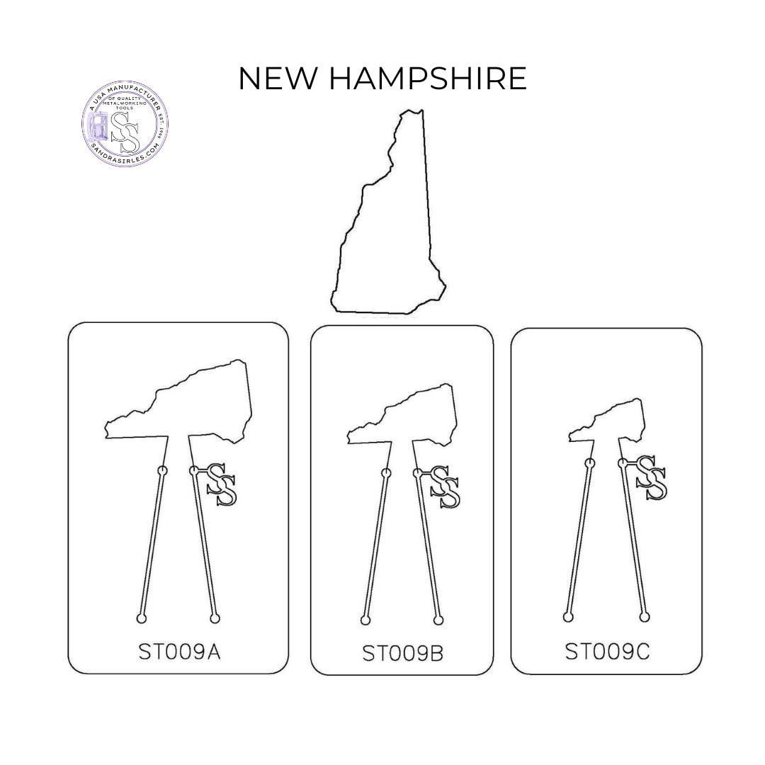 PANCAKE DIE ST009 STATE NEW HAMPSHIRE